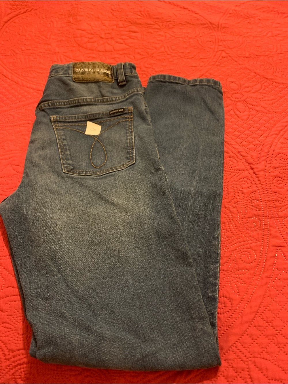 Calvin Klein Boys Dark Blue Relaxed Jeans